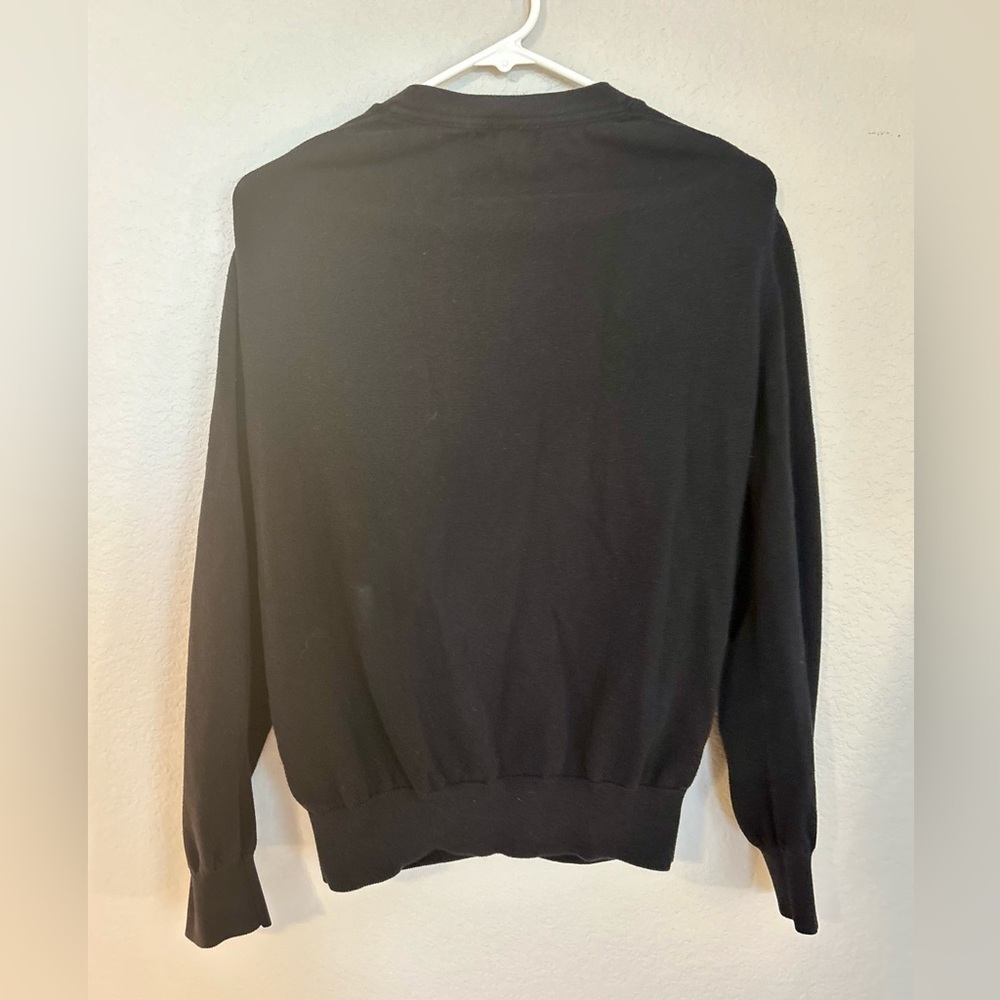 Underwood Black Button Front Cardigan Sweater Unisex Womens Medium Vintage Style - Picture 5 of 5